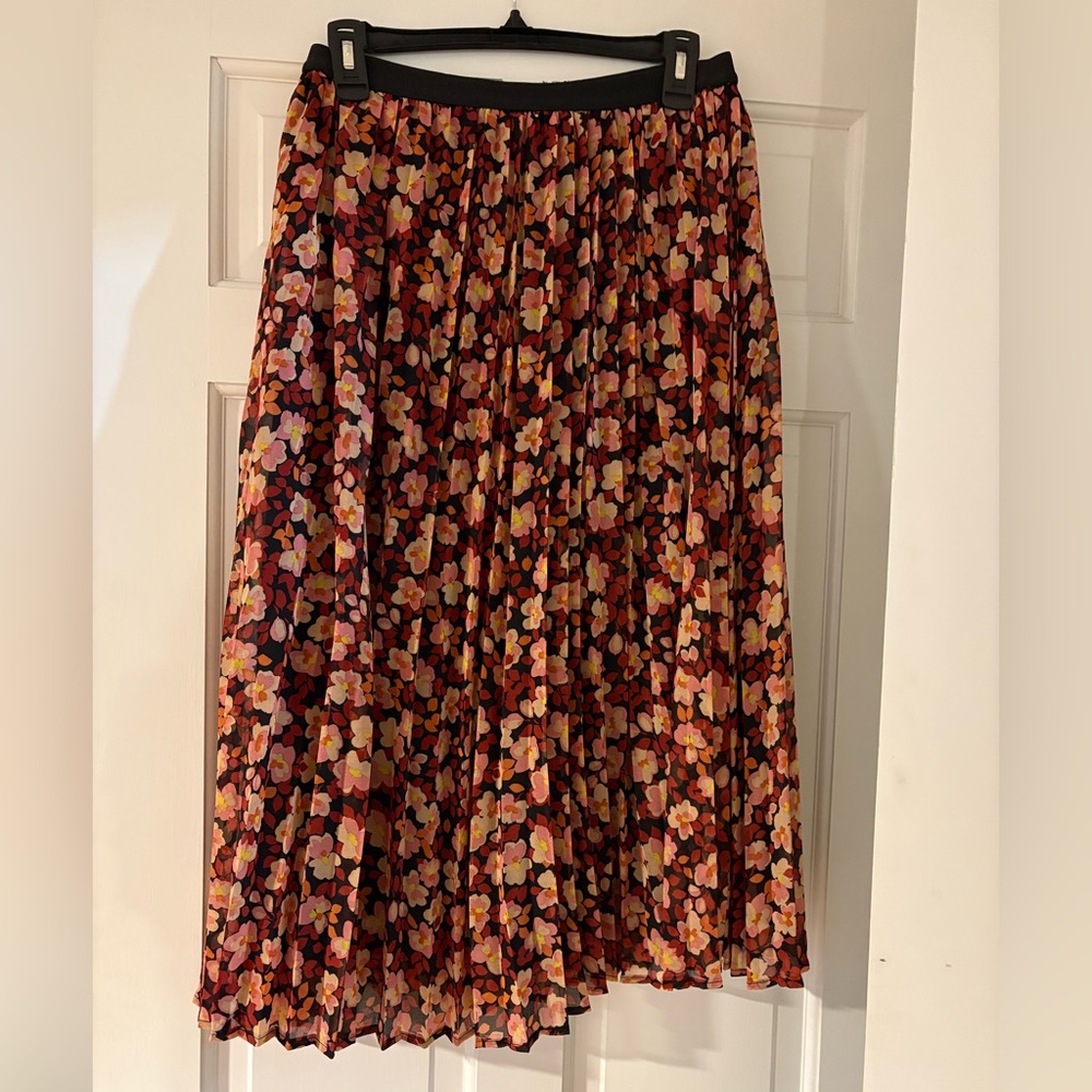 Midi floral skirt multi color